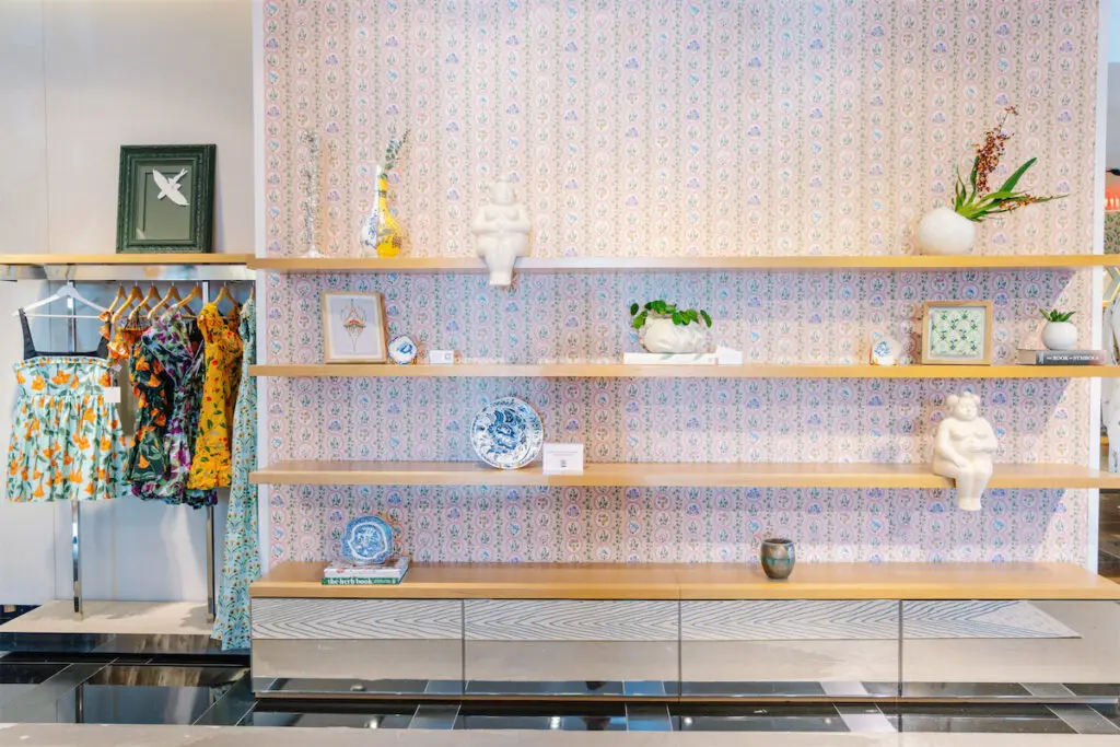 Agua by Agua Bendita enlisted Dallas-based Scout Design Studio to help design their first U.S. pop-up. (Photo by Victoria Saperstein)