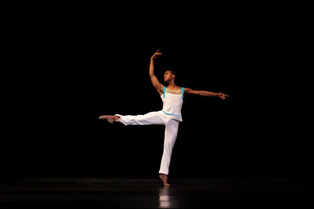 Houston Ballet soloist Eric Best in Stanton Welch's "Bespoke." 
(Photo by Amitava Sarkar. Courtesy Houston Ballet)
