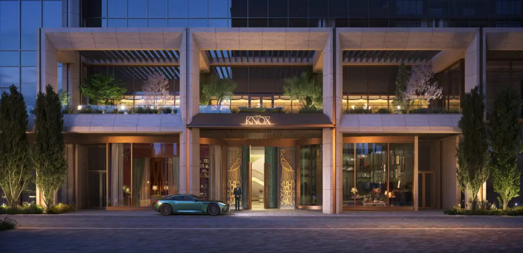 The Knox's hotel entrance in Dallas. (Courtesy Auberge Resorts)