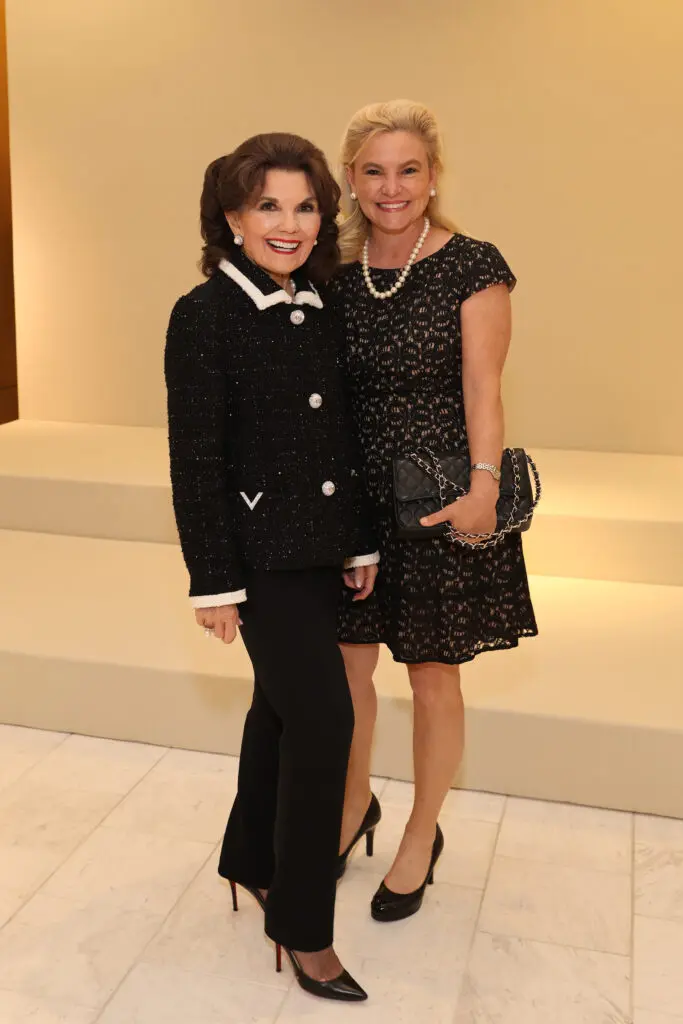 Linda McReynolds, Merritt Marinelli at the PaperCity Philanthropy in Fashion Best Dressed announcement party at Neiman Marcus( Photo by Priscilla Dickson)