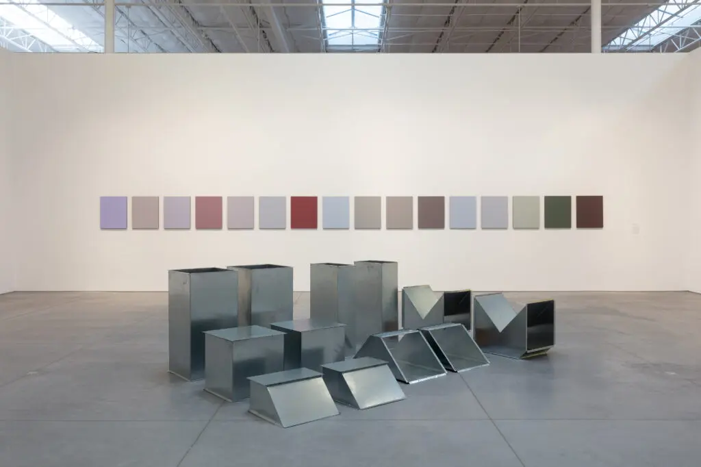 "For What It’s Worth: Value Systems in Art since 1960," The Warehouse, Dallas, installation view with work by Sherrie Levine and Charlotte Posenenske, on view through June 29, 2024 (Photo by Kevin Todora)