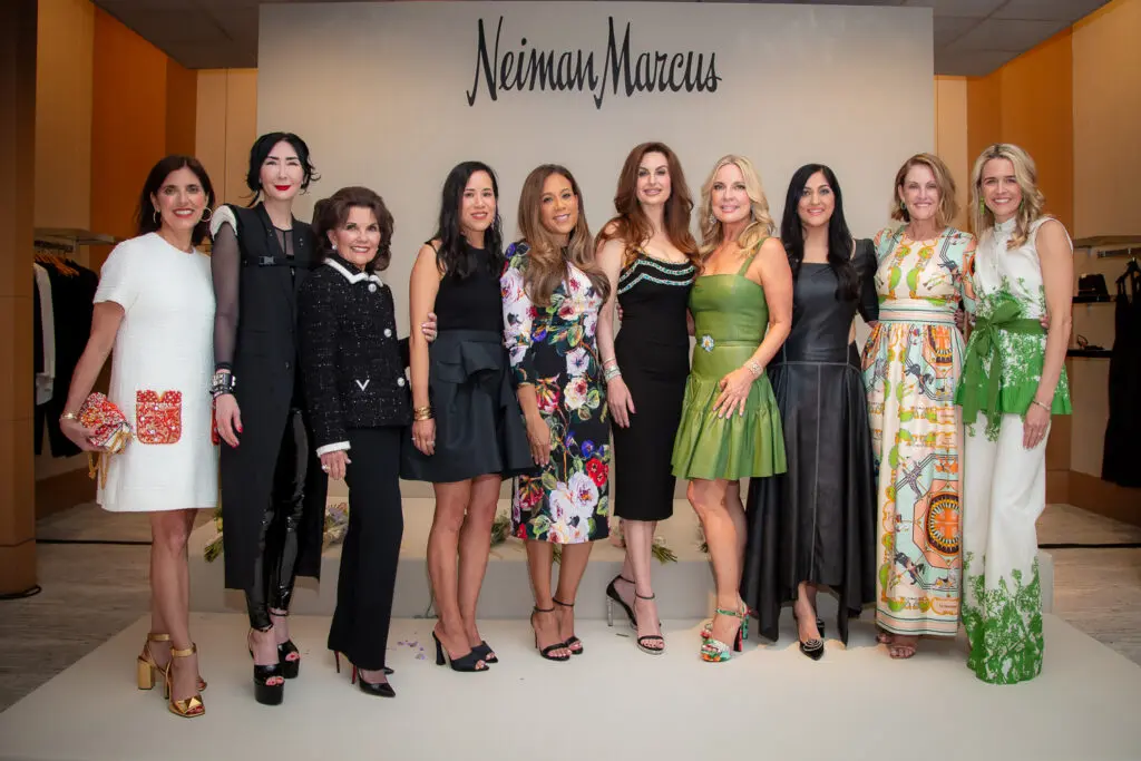 The 2024 Houston's Best Dressed Honorees —Stacey Lindseth, Carrie Brandsberg-Dahl, Linda McReynolds, Stephanie Fleck, Heidi Smith, Brigitte Kalai, Melissa Juneau, Dr. Sippi Khurana, Stephanie Tsuru and Lyndsey Zorich (Photo by Kara Trail, Miroma Photography)
