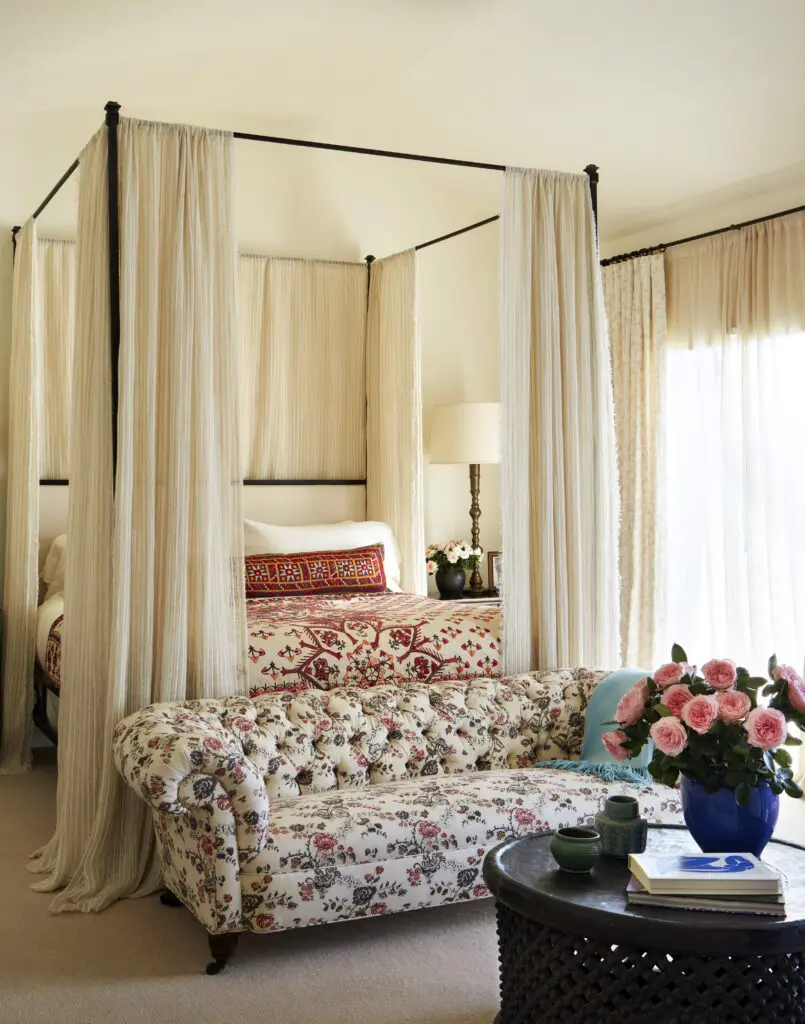 The main bedroom suite in Kathryn Ireland’s Santa Monica house, from the book Kathryn M. Ireland: A Life in Design (CICO Books). (Photo by Trevor Tondro)
