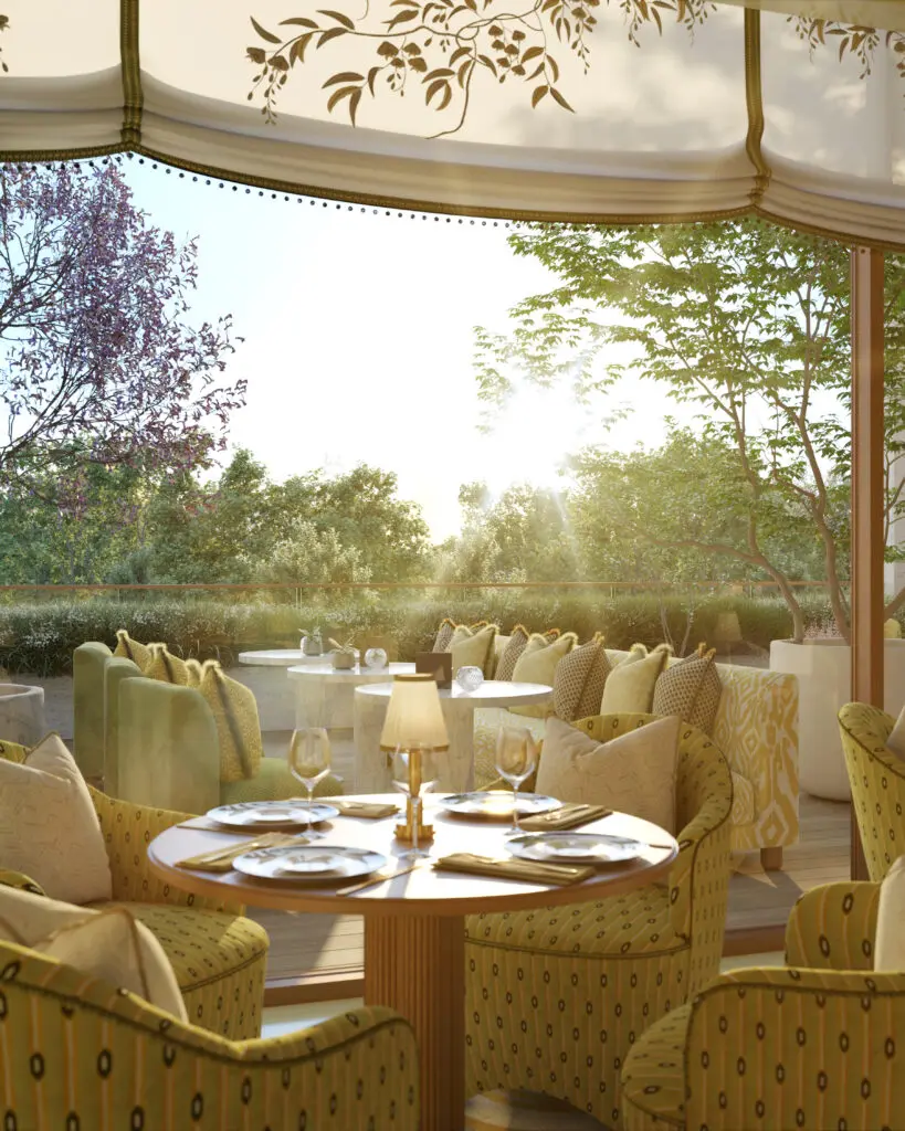 The Knox drawing room. (Courtesy Auberge Resorts)