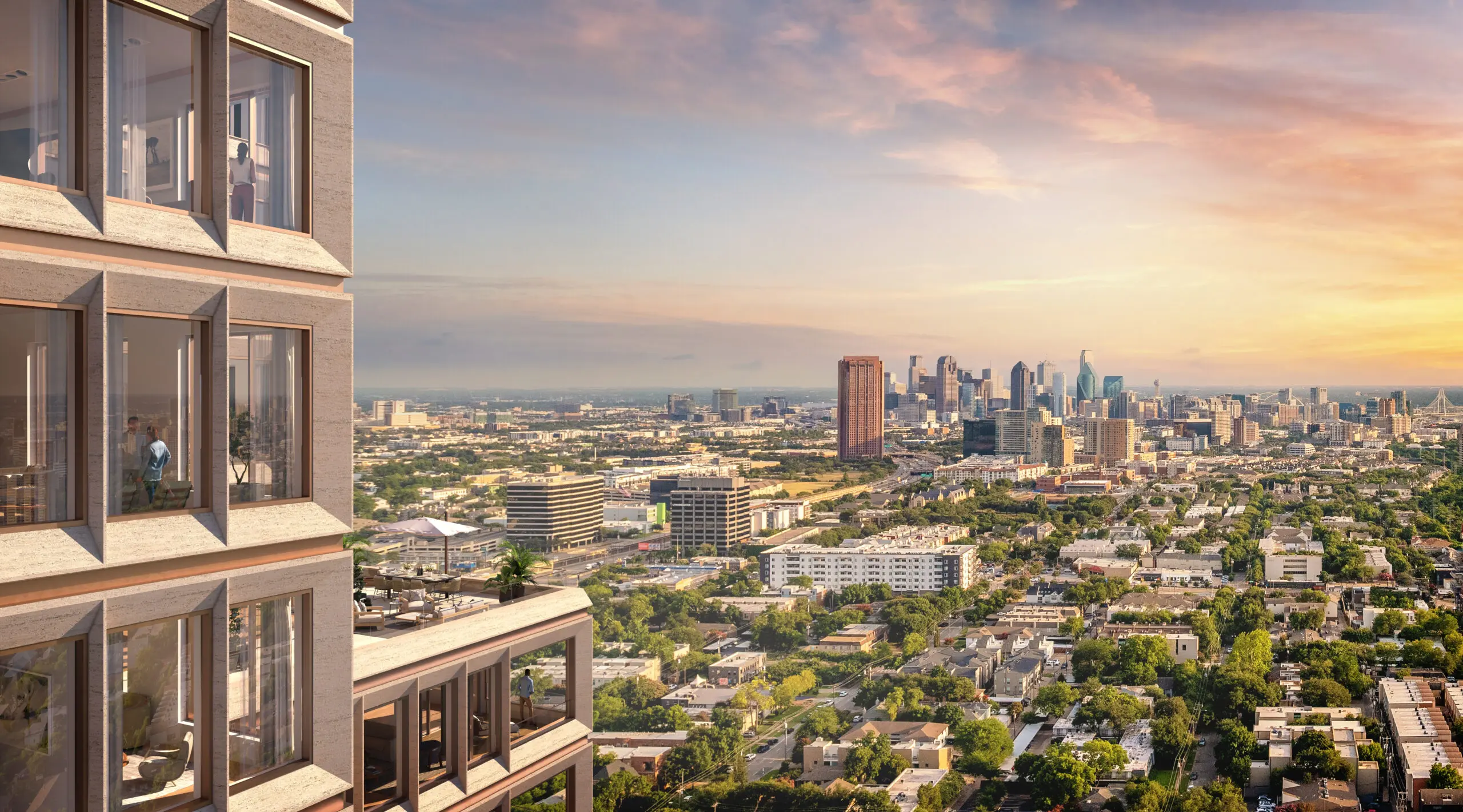 Rendering of the view from The Knox. (Courtesy Auberge Resorts)