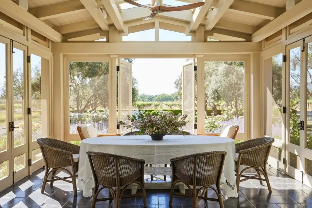 Living room of Vineyard Estate, Napa Valley, from the book John Ike: 9 Houses / 9 Stories: An Architect and His Vision (Vendome). (Photo by Nicole Franzen)