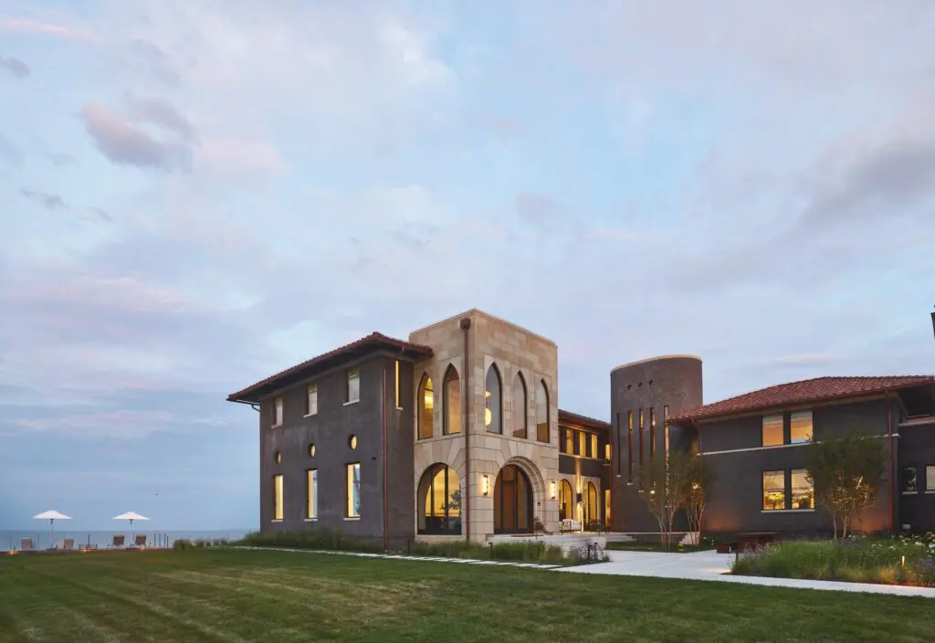 Seaside Villa, New Jersey, from the book John Ike: 9 Houses / 9 Stories: An Architect and His Vision (Vendome). (Photo by Richard Powers with Anita Sarsidi)