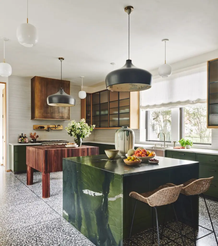 Kitchen of Seaside Villa, New Jersey, from the book John Ike: 9 Houses / 9 Stories: An Architect and His Vision (Vendome). (Photo by Richard Powers with Anita Sarsidi)