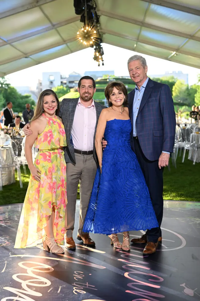 Ashley Gibson, Michael Vanderhider, Hallie Vanderhider & Bobby Dees at Memorial Hermann's Dancing in the Moonlight fundraiser (Photo by Daniel Ortiz)