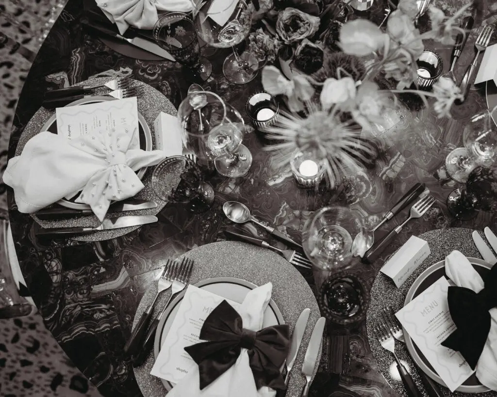 Dinner party set up (Photo by Cassidy Brown)