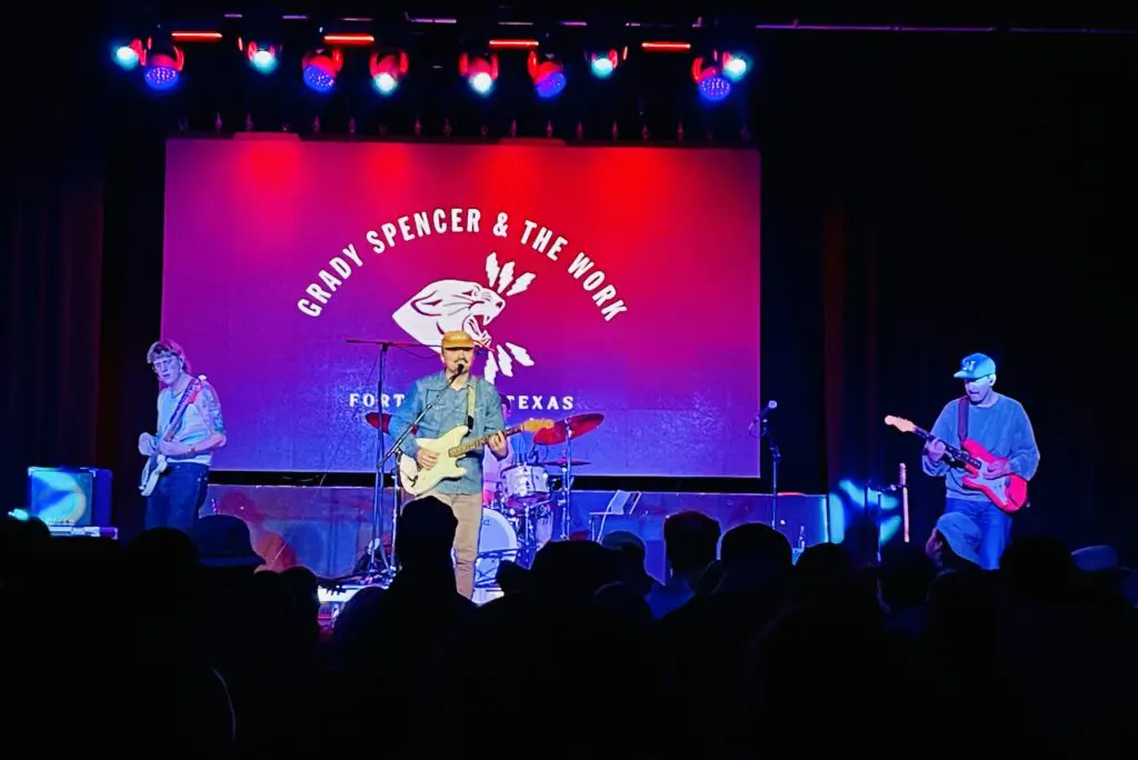 Fort Worth's own rock and roll band, Grady Spencer and the Work were part of the festival line-up this year. (Photo by Courtney Dabney)