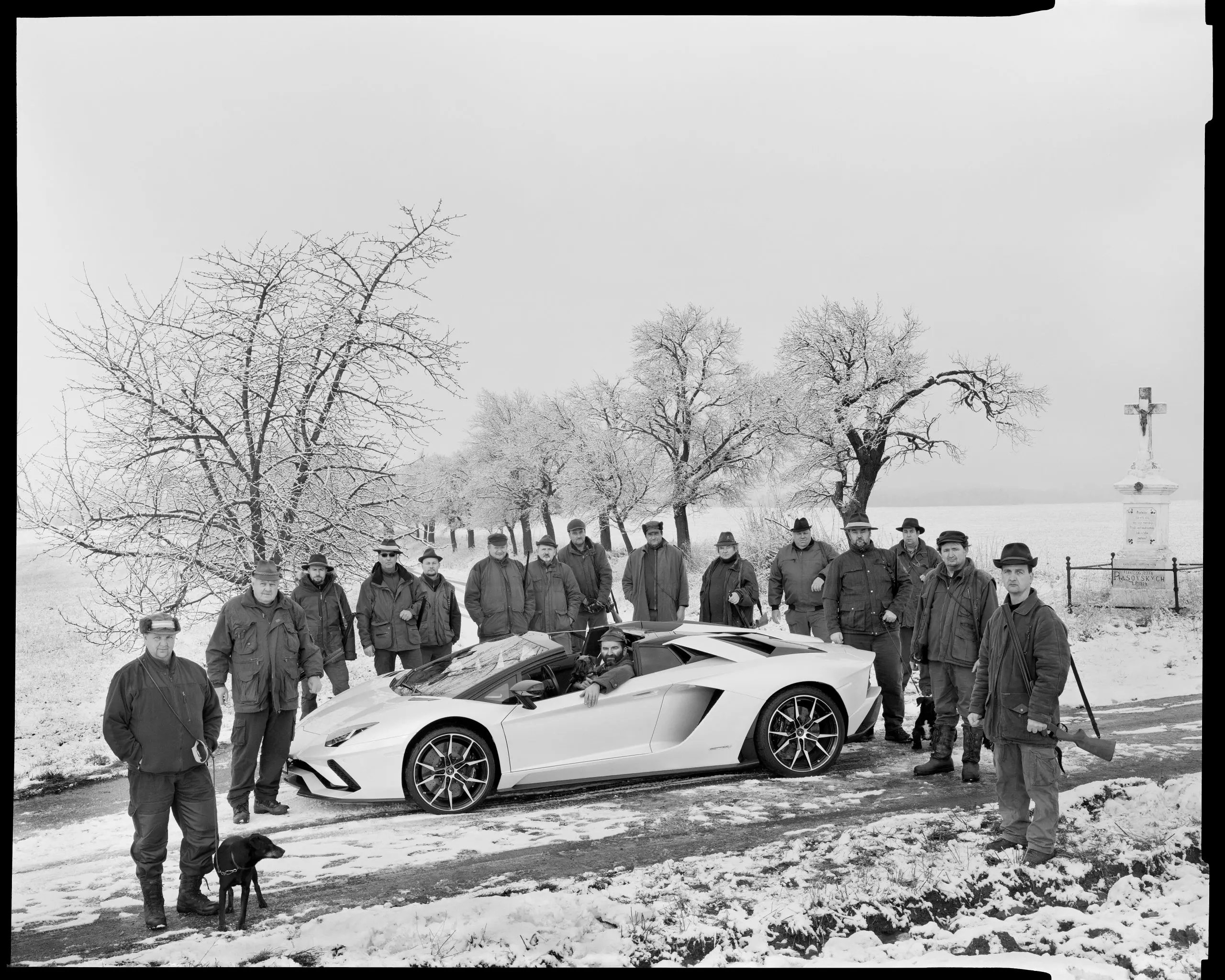 Roman Franc's "Hunters and Lamborghinis," 2021 (Courtesy the artist and FotoFest)
