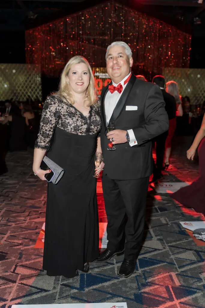 Susan andTJ Tijerina, Gulf Coast Board Chair, at the Heart Ball.