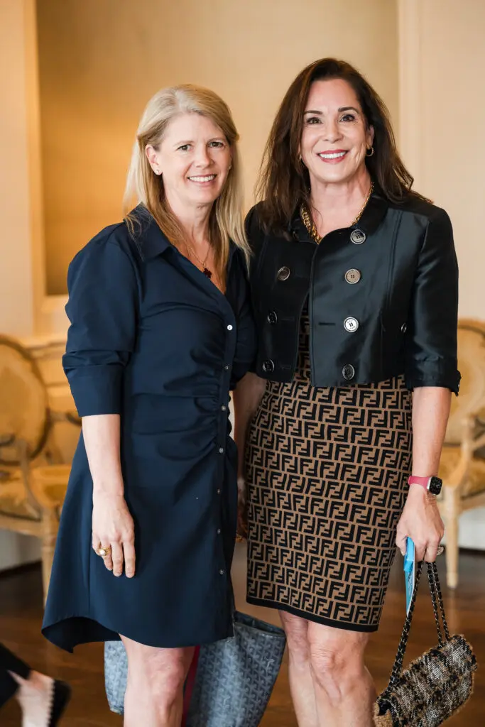 Jenny Kempner, Cherie Flores at the seventh annual 'Build The Village' luncheon benefiting EMERGE . (Photo by Rob Greer)