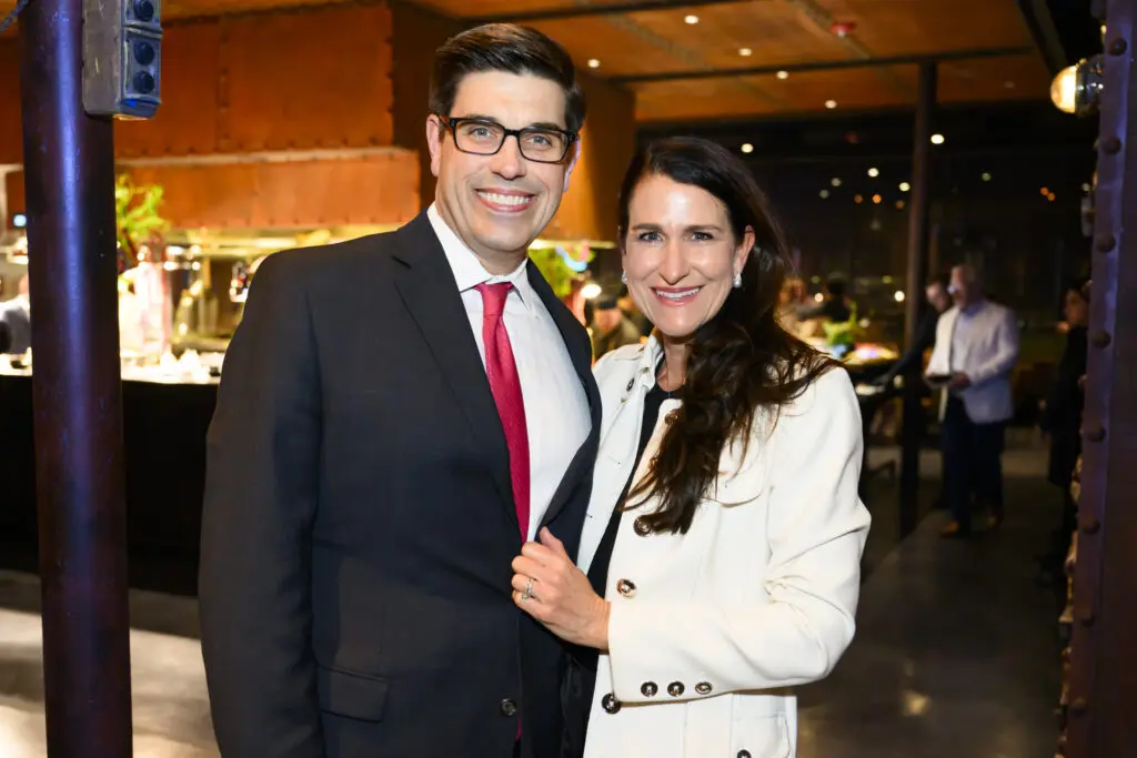 John & Kristen Berger at the grand opening of Ben Berg's latest concept, Prime 131, a live-fire and sushi restaurant  (Photo by Michelle Watson, Catchlightgroup.com)