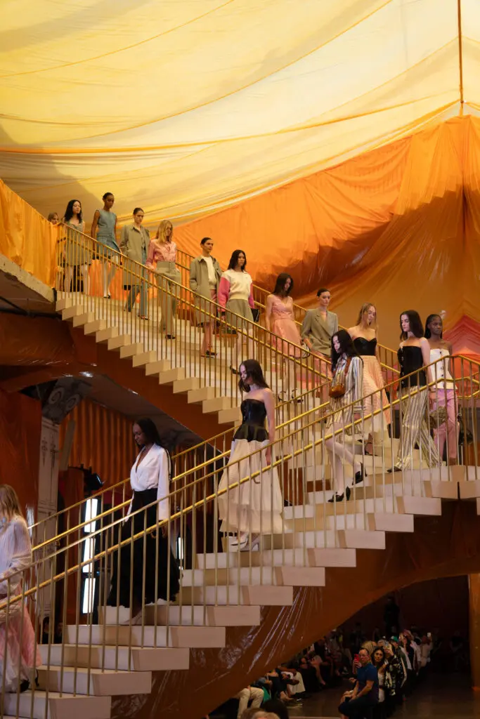 Louis Vuitton presents its 2024 Spring/Summer collection in the X Atrium at POST Houston. (Courtesy Louis Vuitton; Image Megan Kay Photography)