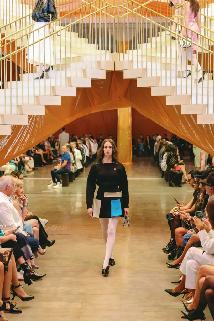 Louis Vuitton presents its 2024 Spring/Summer collection in the X Atrium at POST Houston. (Courtesy Louis Vuitton; Image Megan Kay Photography)
