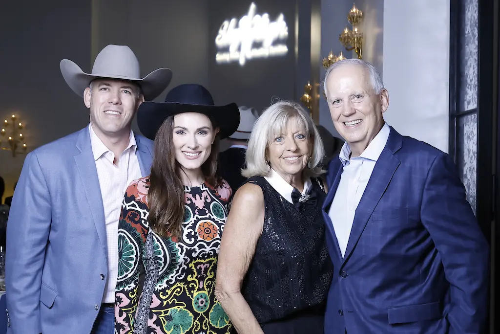 Marc Laborde, Helen Winchell, Karen & Peter Fortier at the Sky High for Kids 'Better in Boots' gala at The Revaire (Photo by Quy Tran Photography)