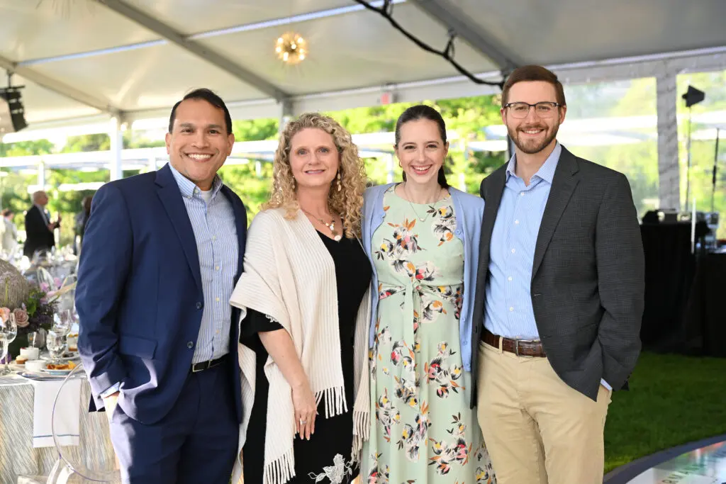 Marco & Sunny Lopez, Katie & Greg Walker at Memorial Hermann's Dancing in the Moonlight fundraiser (Photo by Daniel Ortiz)
