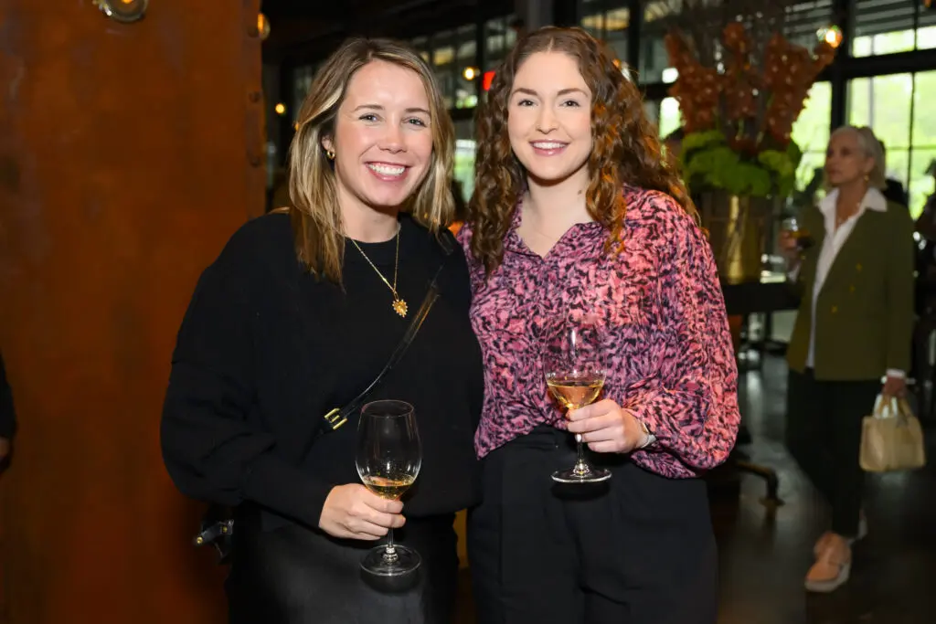 Meg Reynolds, Sarah Schriever at the grand opening of Ben Berg's latest concept, Prime 131, a live-fire and sushi restaurant  (Photo by Michelle Watson, Catchlightgroup.com)