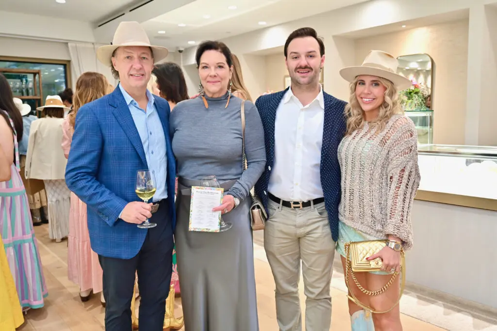 Richard & Kim Rolland, Troup & Madison Rolland at Zadok Jewelers Round Top Rendezvous (Photo by Alex Montoya.)