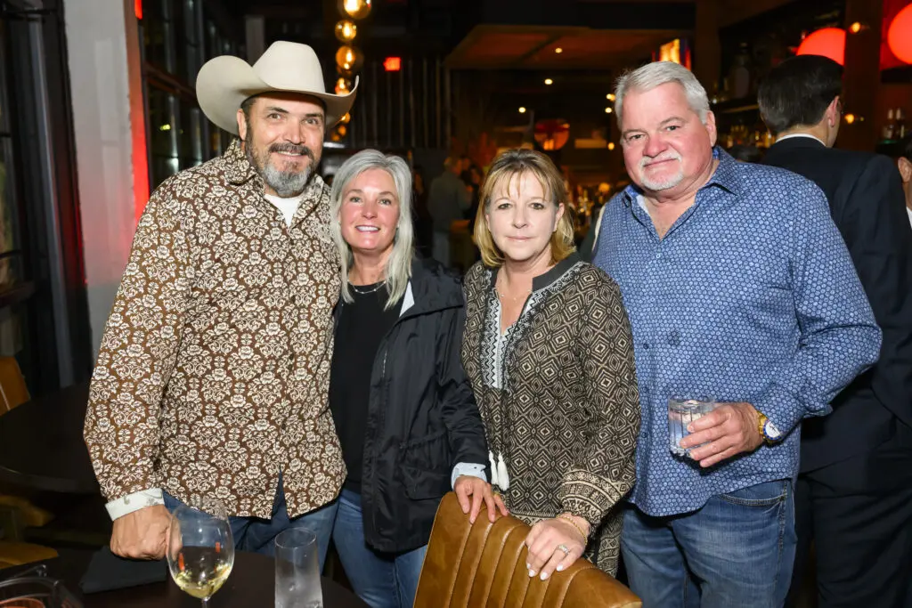 Russell & Stacie ones, Lisa & Tom Laird at the grand opening of Ben Berg's latest concept, Prime 131, a live-fire and sushi restaurant  (Photo by Michelle Watson, Catchlightgroup.com)