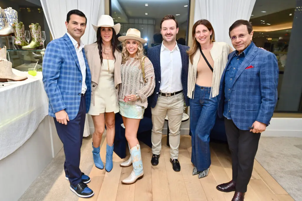 Segev & Amy Zadok, Madison & Troup Rolland, Shannon Aruh, Dror Zadok at Zadok Jewelers Round Top Rendezvous (Photo by Alex Montoya.)