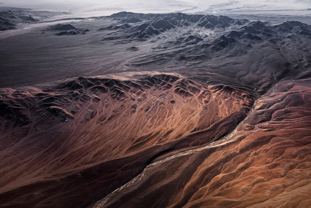 Jamey Stillings' "Aerial landscape, Atacama Region, Chile, #24729, 20 July 2017," 2017 (Courtesy the artist and FotoFest)