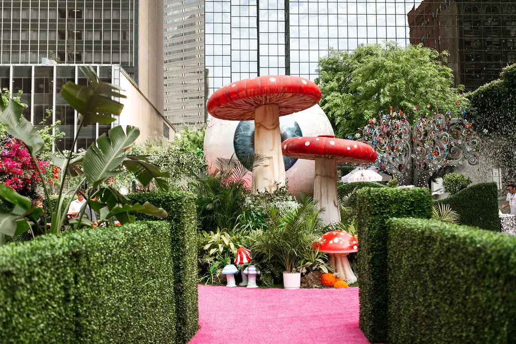 An immersive fantasy garden experience at The Eye in celebration of Dallas Art Fair, Headington Cos. presents the return of the Eyeboretum.