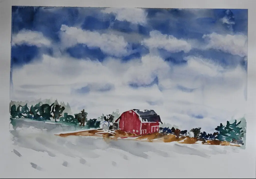 Regina West's watercolors are inspired by her personal travel experiences. (Photo courtesy of Regina West)