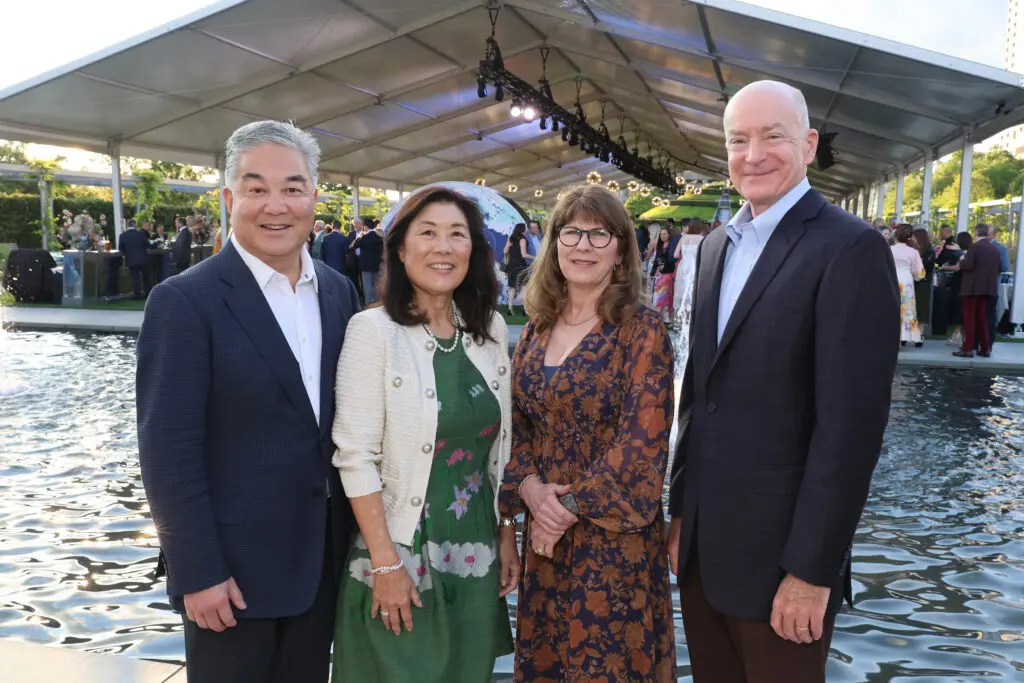 Willie & Linda Chiang, Tonya & Dr. David Callender at Memorial Hermann's Dancing in the Moonlight fundraiser (Photo by Priscilla Dickson)