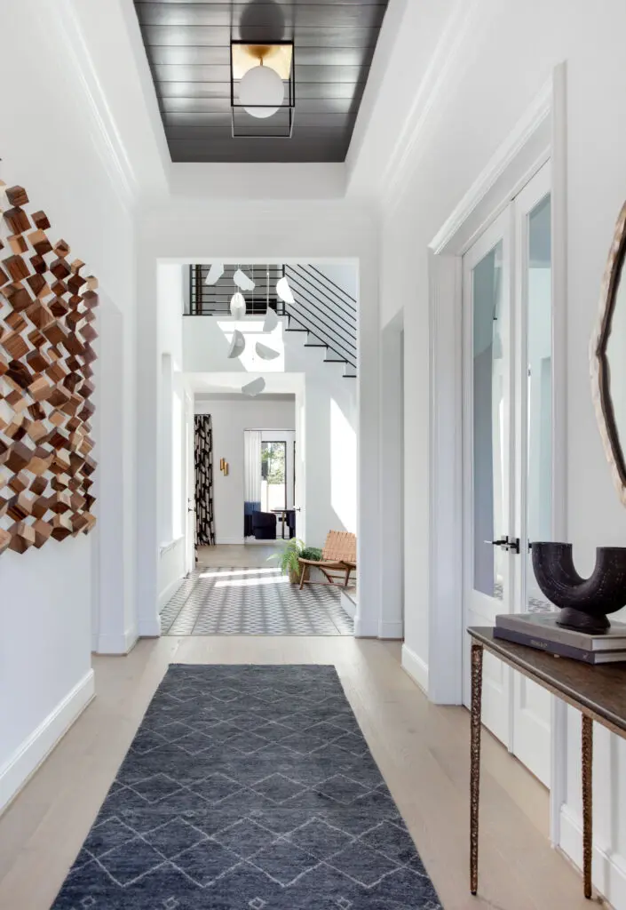 The Entry corridor is bright and open in this Toll Brothers home in Woodson's Reserve.