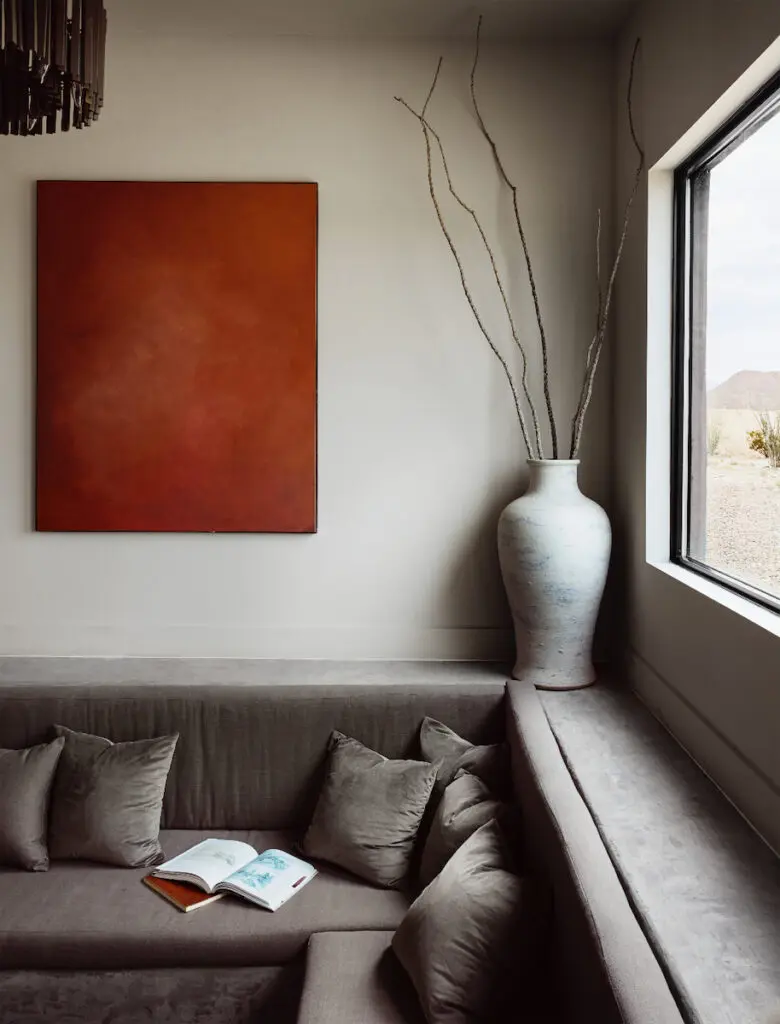 A sunken reading nook in Willow House. 
