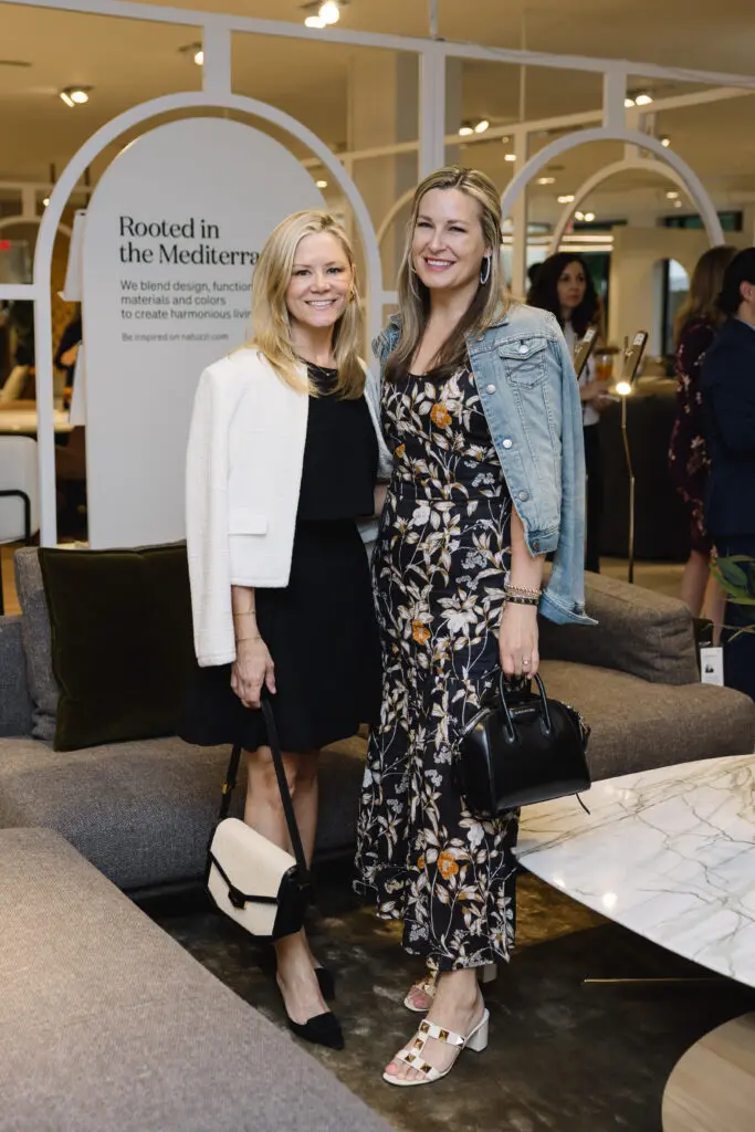 Monica Bickers, Bethany Buchanan at Natuzzi Italia Houston Grand Opening (Photo by Johnny Than)