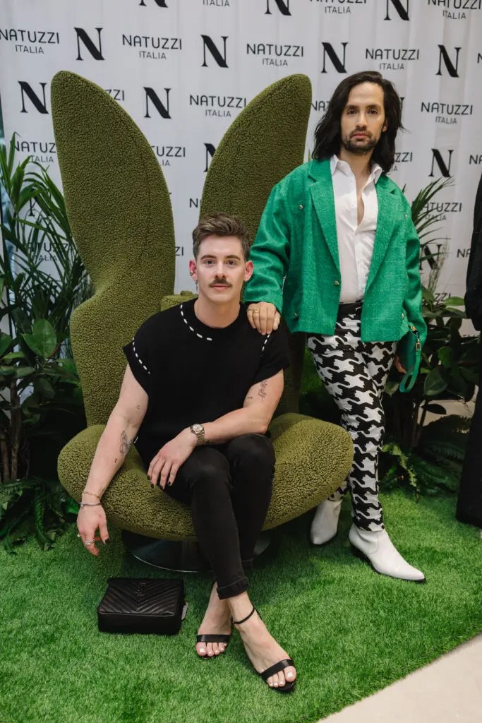 Tanner Doggett, Tarek El-Bjeirmi at Natuzzi Italia Houston Grand Opening (Photo by Johnny Than)