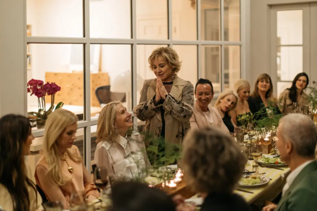 Renowned Dallas Art Collector Marguerite Hoffman Hosts a Garden Dinner Party for The Conservatory