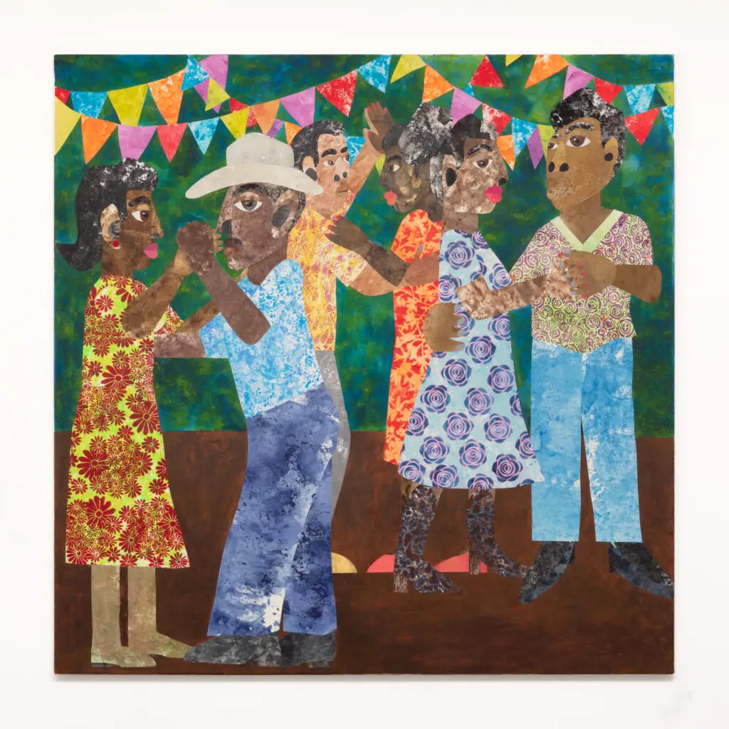 Evita Tezeno's "Bon Ton Roulet (Let the Good Times Roll)," 2023, at Luis De Jesus Los Angeles