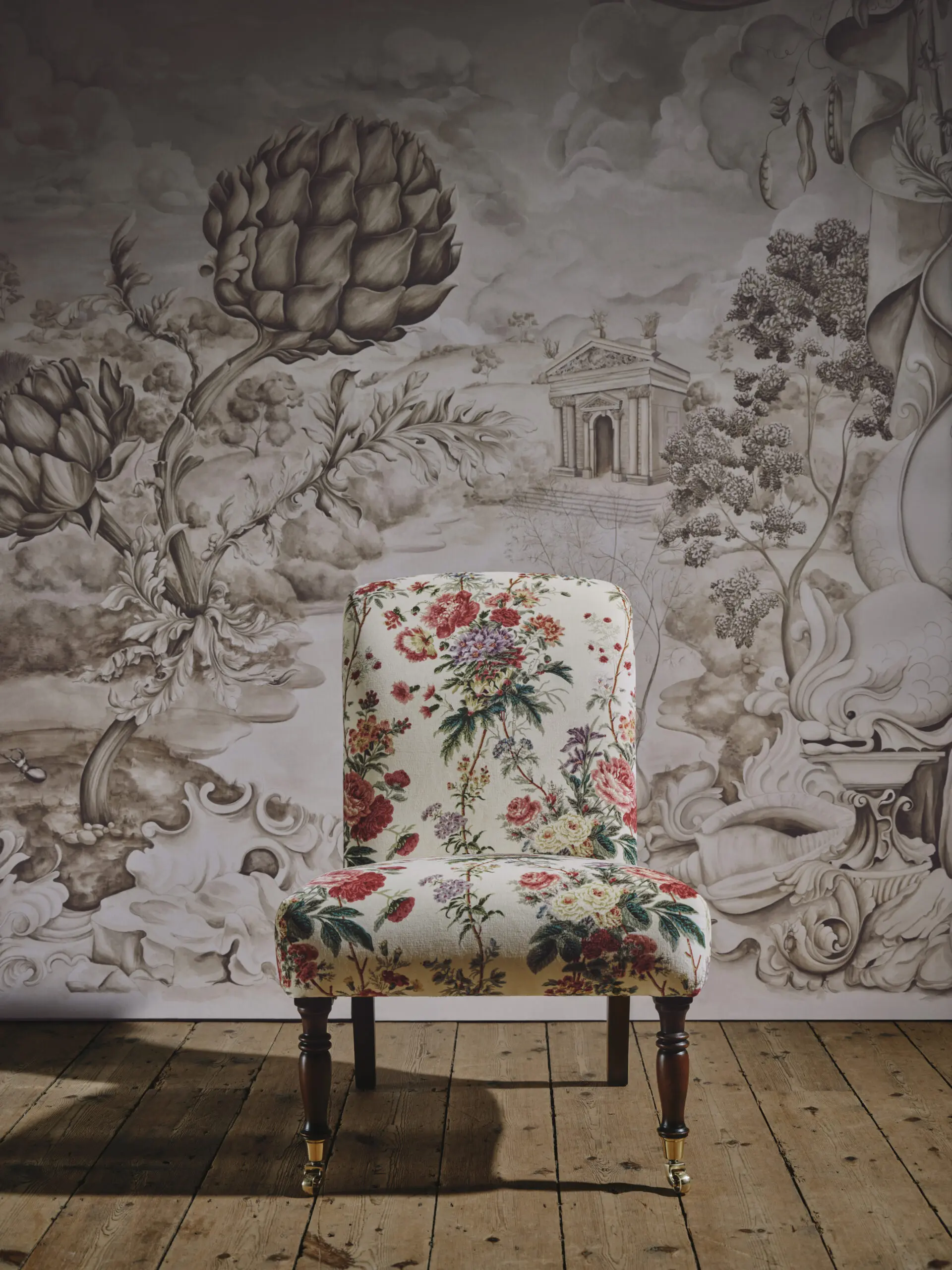 Giles Deacon X Sanderson fabrics and wallcoverings.