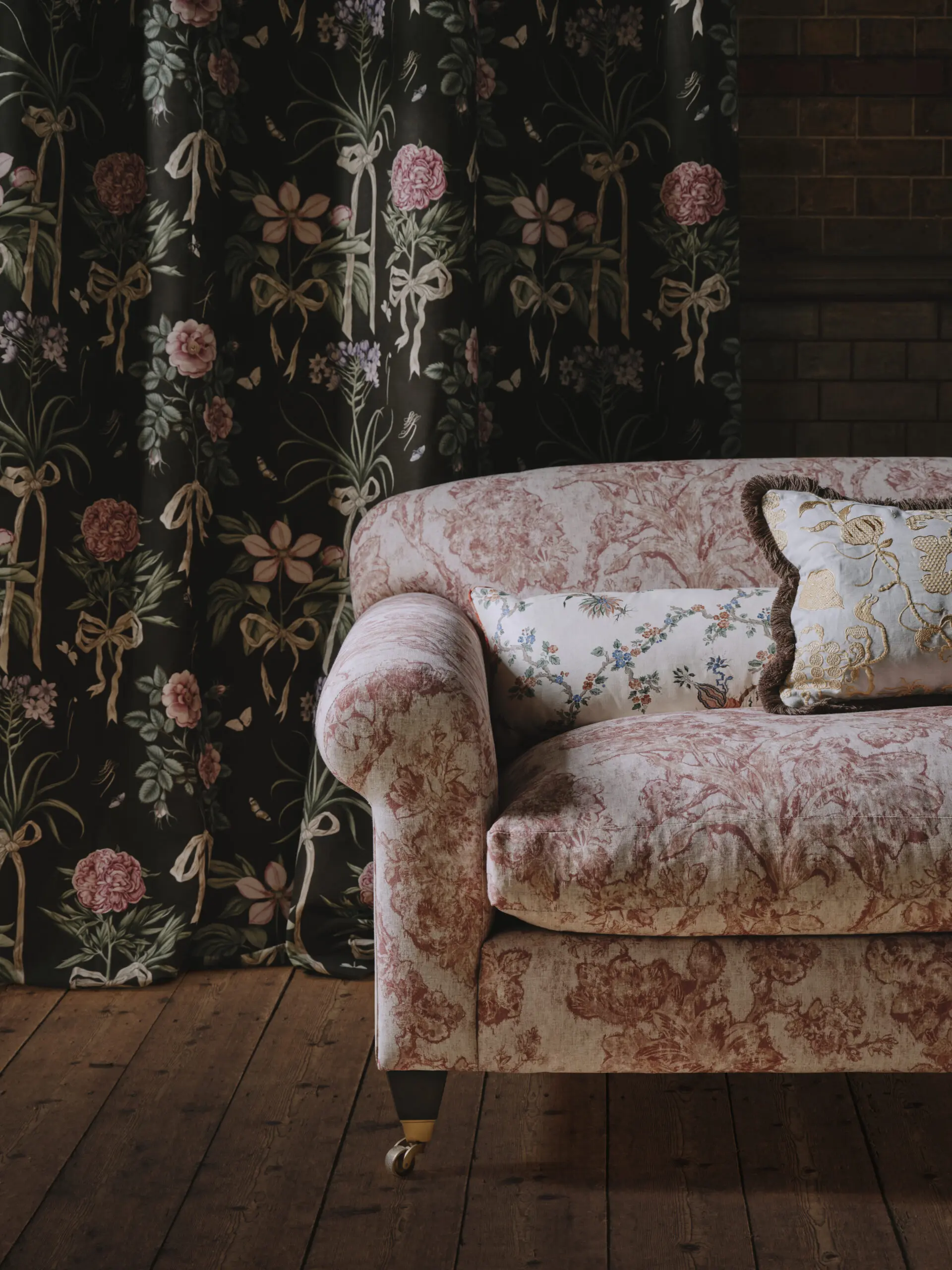 Giles Deacon X Sanderson fabrics and wallcoverings.
