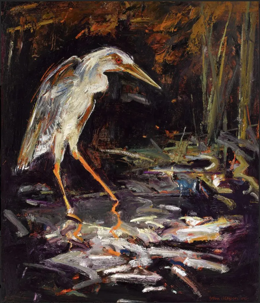 John Alexander's "Night Stalker," 1991, at McClain Gallery