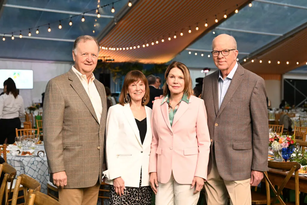 Tim & Frances Arnoult, Kyle & John Kirksey at the Trees for Houston Root Ball. (Photo by Daniel Ortiz)