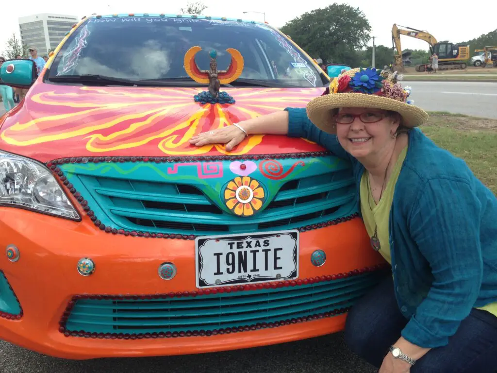 Grill art on Phoenix Rising, created by Sarah Crawford (Photo by Sarah Gish)