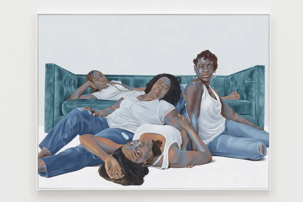 Robert Peterson's
"Gods Favorite," 2023, at Charlie James Gallery (Photo by Thomas Müller)