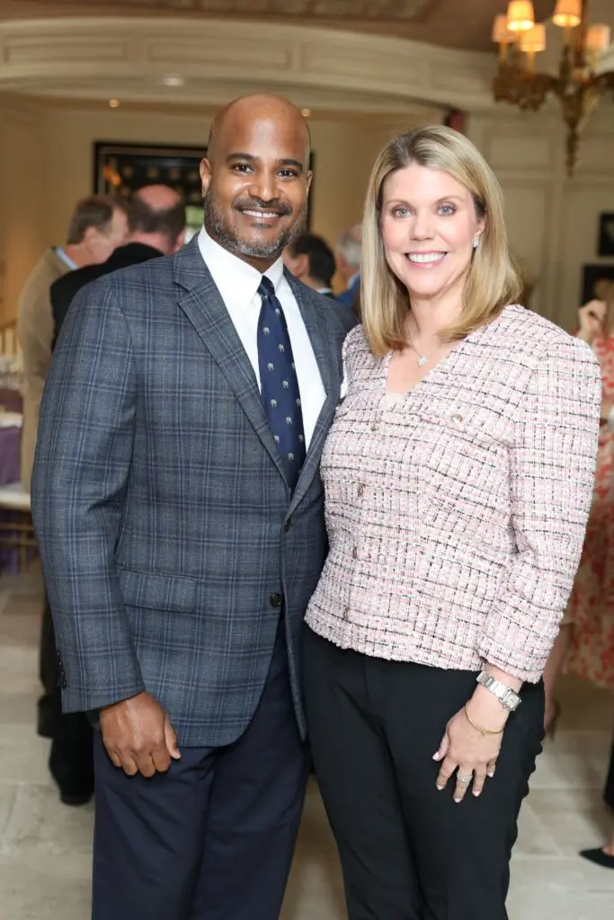 Alvin Abraham and Claudia Kreisle at the Author's Luncheon.
Photo by Priscilla Dickson.