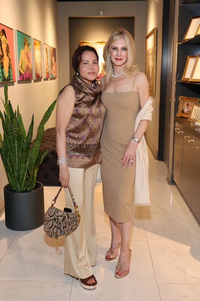 Nini Hale, Laura Whalen at the portrait unveiling at Gittings (Photo by Priscilla Dickson)