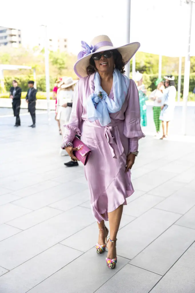 Demetra Jones at the Hats in the Park luncheon. (Photo by Jenny Antill)