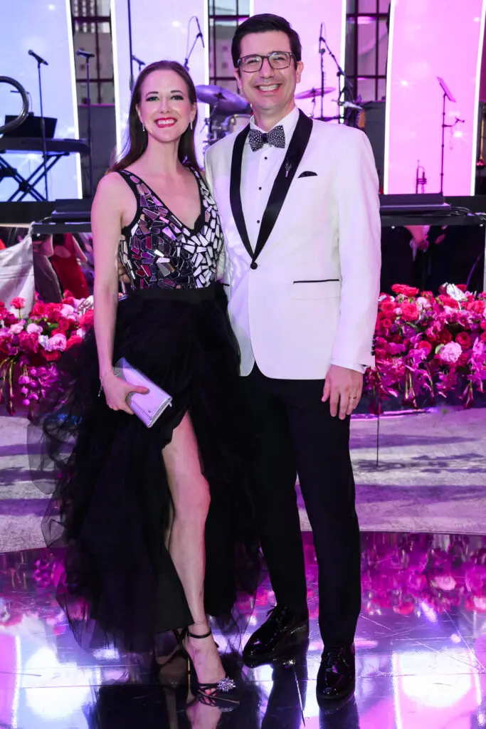Dr. Teresa Proctor & Dr. Nico Roussel at the Houston Grand Opera 'Mirror Ball'  (Photo by Michelle Watson, Catchlightgroup.com)