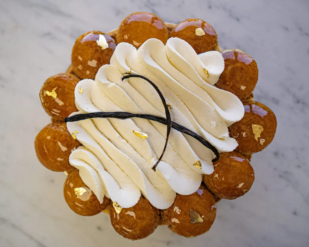 A delectable gateau St. Honore makes an impression at Magnol French Baking. (Photo by Reese Littleton)