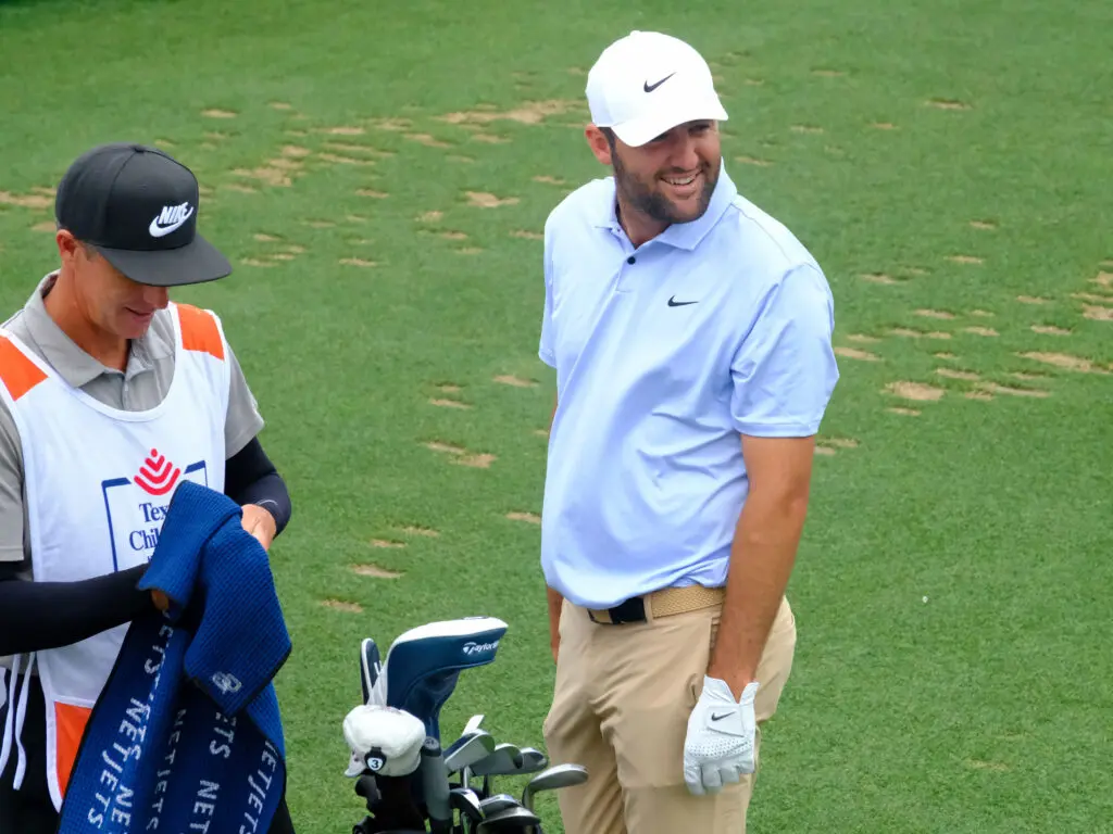 Scottie Scheffler is as imposing as figure as there is in golf today. And he loomed large at the Houston Open. (Photo by F. Carter Smith)