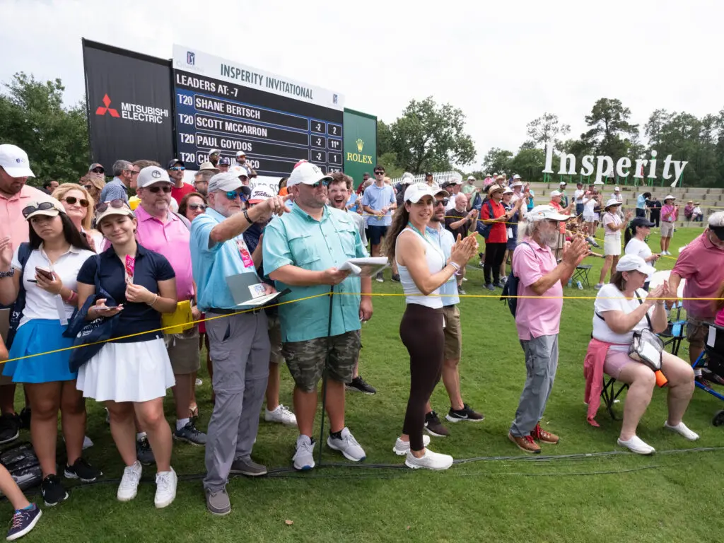 Even with all the rain and sometimes historic flooding, The Woodlands turned out for The Insperity Invitational. (Photo by F. Carter Smith)